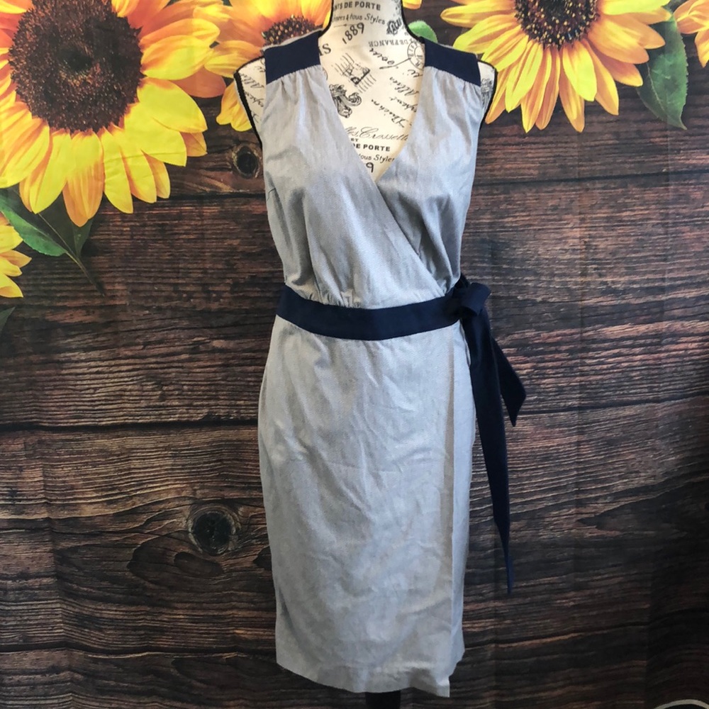 Ava & Aiden Faux Wrap Dress with Tie
